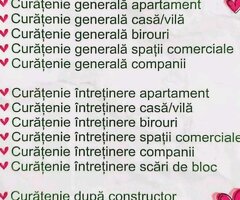 Servicii profesionale de curățenie